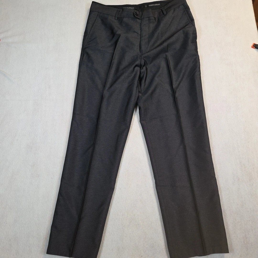 Giorgio Armani Wool Gray Pants for Men | eBay