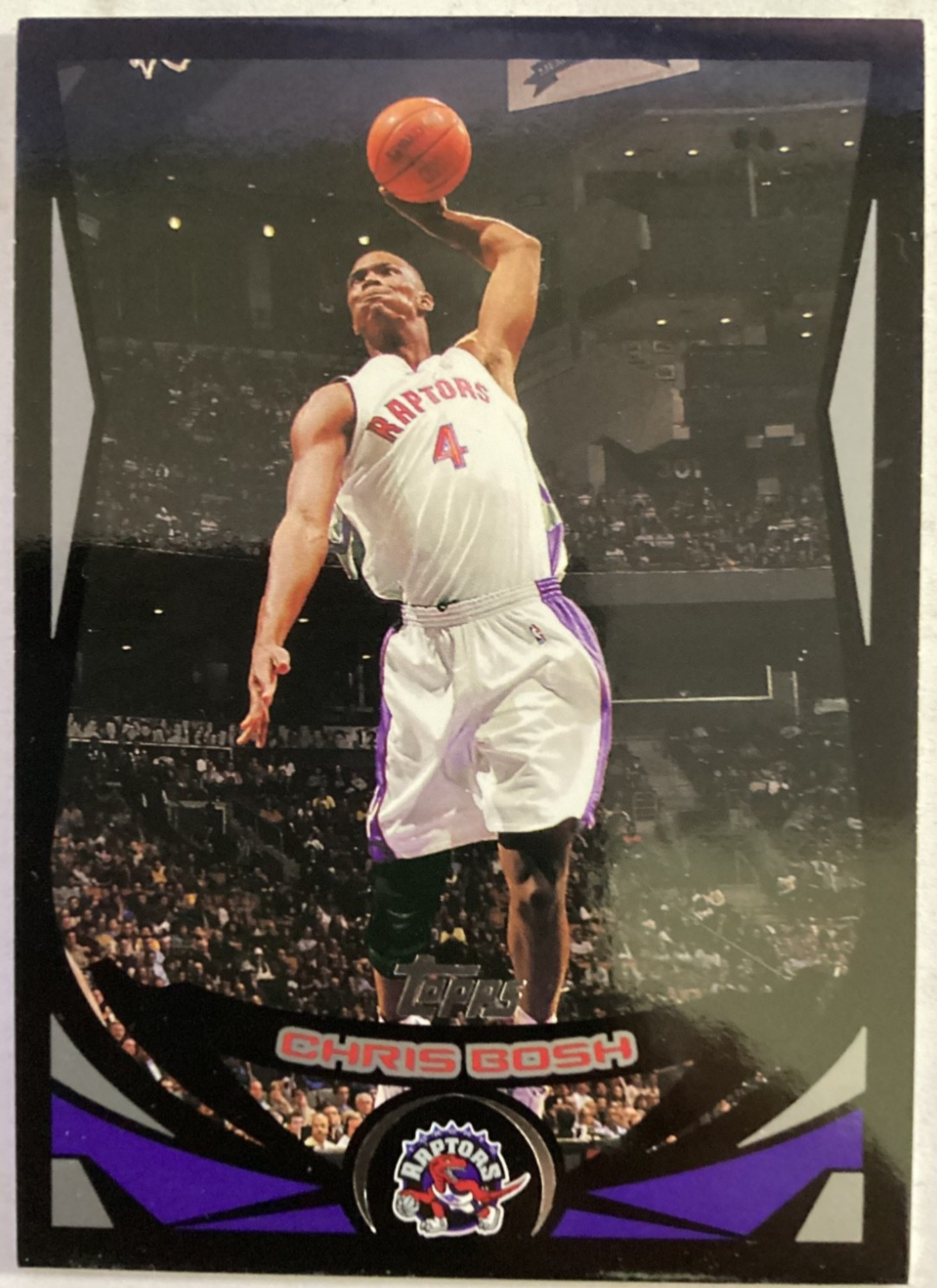 2004-05 Topps Chrome Chris Bosh BLACK /500 !!! Refractor #4 RARE SP