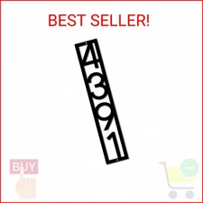 Personalized Vertical House Numbers Modern Address Plaque