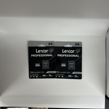 Lexar Professional 1066x 64GB SDXC UHS-I Memory Card SILVER Series -  2 PACK 