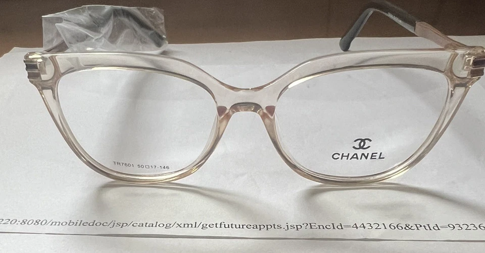 Marco de gafas Chanel, (claro y marrón) mujer, 50,17,146, (precio de venta) buena calidad Foto 2 de 4