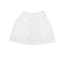 Elizabeth Suzann Shorts Womens Large White 100 Linen Utility Elastic Waist