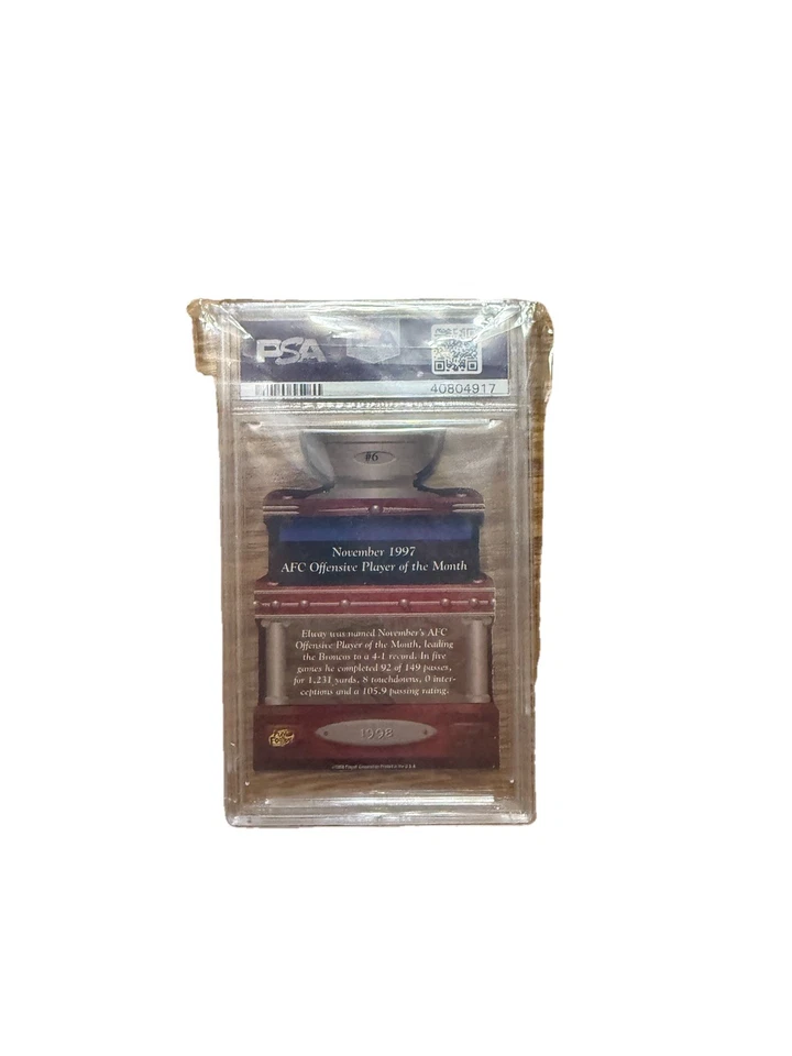 1998 Playoff Prestige Award Winning Performers John Elway #6 - Image 2 of 2