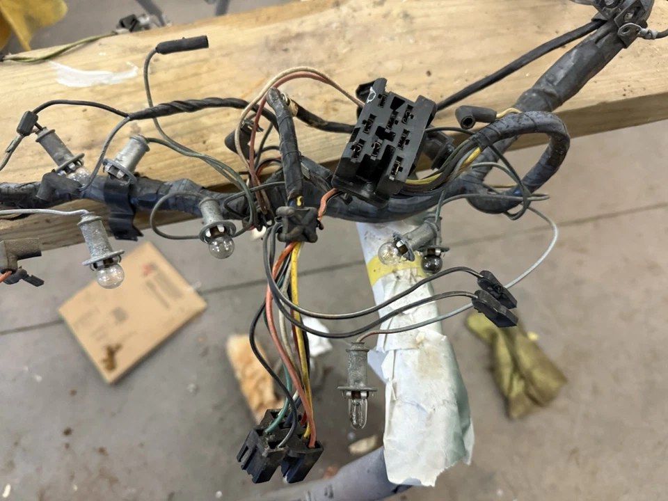 1965 1966 Ford Galaxie Under Dash Main Wiring Harness 4 Speed Radio Delete - Image 2 of 4