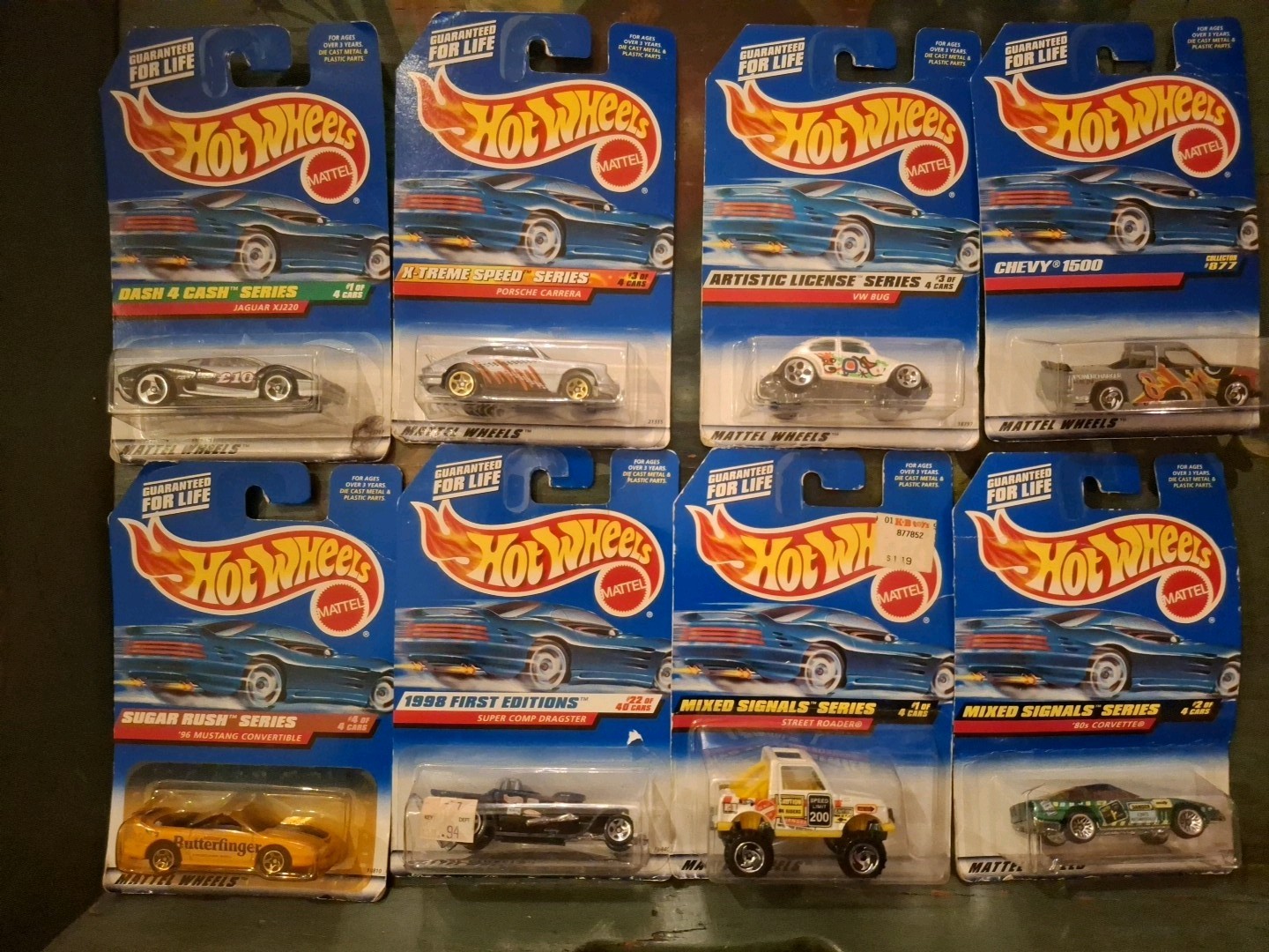 Set Of 8 Hotwheels Cars From The 90's Individual Pics Of Eac