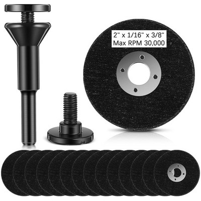50 Pack 2 Inch Die Grinder Cut-Off Wheel and 3/8 in Arbor Hole 1/4In St