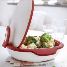 Tupperware Warmie Tup 1,4 Liter Duo Servierbehälter Set rot weiß Thermo Behälter