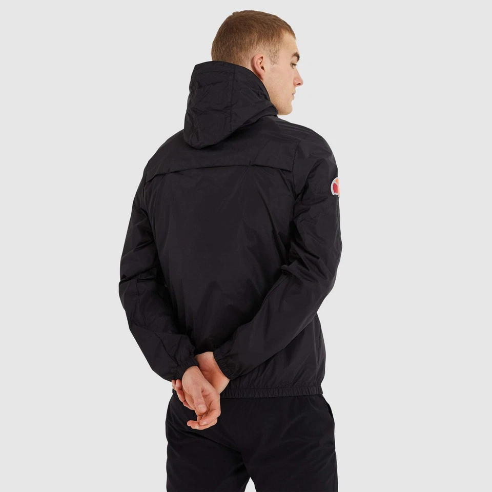 Chaqueta para hombre Ellesse Acera Over Head Jacket negra Foto 3 de 4