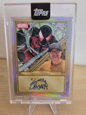 2025 Topps Chromr Marvel Mint Spider-Man Artist Auto Ryan Stegman Encased /50
