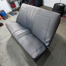 Oem 1967-69 Camaro Firebird Rear Seat Original Gm Split Bench Blue Vinyl 68 67 6