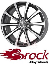 4x Brock B32 7,5X18 5/120 ET45 Himalaya-Grey Front-poliert