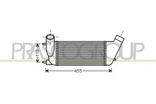 Ladeluftkühler luftgekühlt Aluminium für Citroën Jumpy C8 EA_ EB_ VF3V_