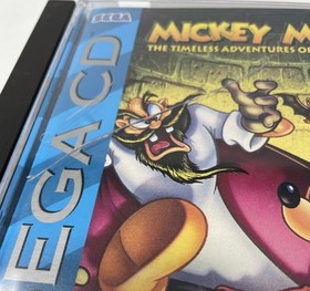 Mickey Mania: Timeless Adventures Mickey Mouse Sega CD - CIB Reg  & Poster, Foam