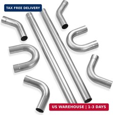 2.25 Inch DIY Custom Exhaust Pipe Mild Steel Elbow Straight Pipe U-Shaped Pipe 8