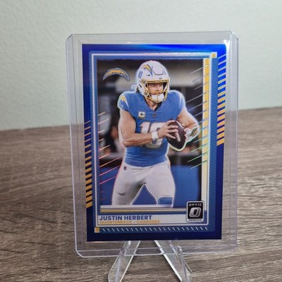 Panini 2025 Donruss Optic Justin Herbert Chargers Blue Prizm /249 #109