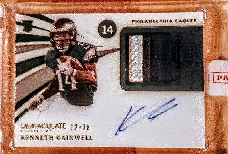 2021 Immaculate Collection #INA-KG Kenneth Gainwell RPA /18 Nm-Mt 