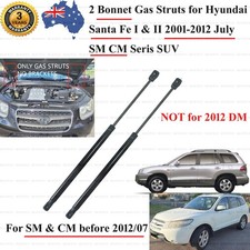 2 Front Bonnet Hood Gas Struts for Hyundai Santa Fe SM CM 2001-2012 Lift Support