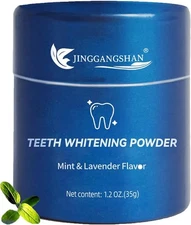 Whitening Powder, Stain Removing Tooth Powder, Lavender & Mint Flavor Teeth Whit