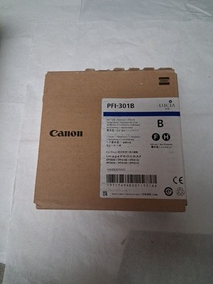 New Genuine Canon PFI-301B Blue Ink For imagePROGRAF IPF8000 IPF9000 EXP:2019