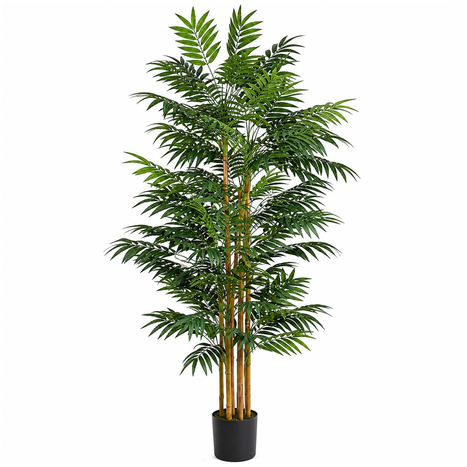 Leaf Phoenix Palm Artificial Tree 7ft Natural Trunk - Image 3