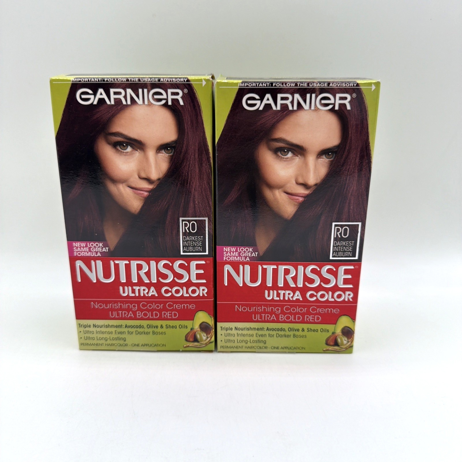 Garnier Nutrisse Nourishing R0 Darkest Intense Auburn 2 Pack