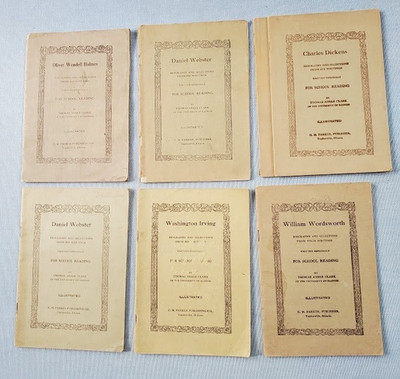 Studies of Great American and English Authors Lot of 7 books copyright 1900