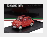 Brumm R376-02-UPD-2026 Fiat 500 America Apert Open 1958 Rot 1/43