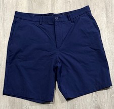 Vineyard Vines On The Go Men's 35x8 Stretch Chino Shorts Solid Navy Blue OTG