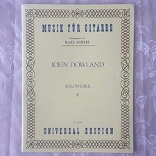 Sheet Music John Dowland Solo Works Vol.2/15 Songs/Arranged By Scheidt