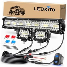 20inch Led Light Bar And 20 Inch Led Light Bar 4 Inch Led Pods 2pcs Kit 20inch Led Light Bar And 20 Inch Led Light Bar 4 Inch Led Pods 2pcs Kit
