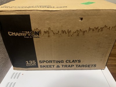 Orange Dome Clay Trap/Skeet Shooting Targets  135 Count opened box