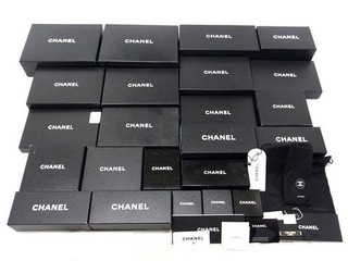 CHANEL Empty Gift Boxes Dust Bag Set Bundle Lot 26pcs Auth DB4941