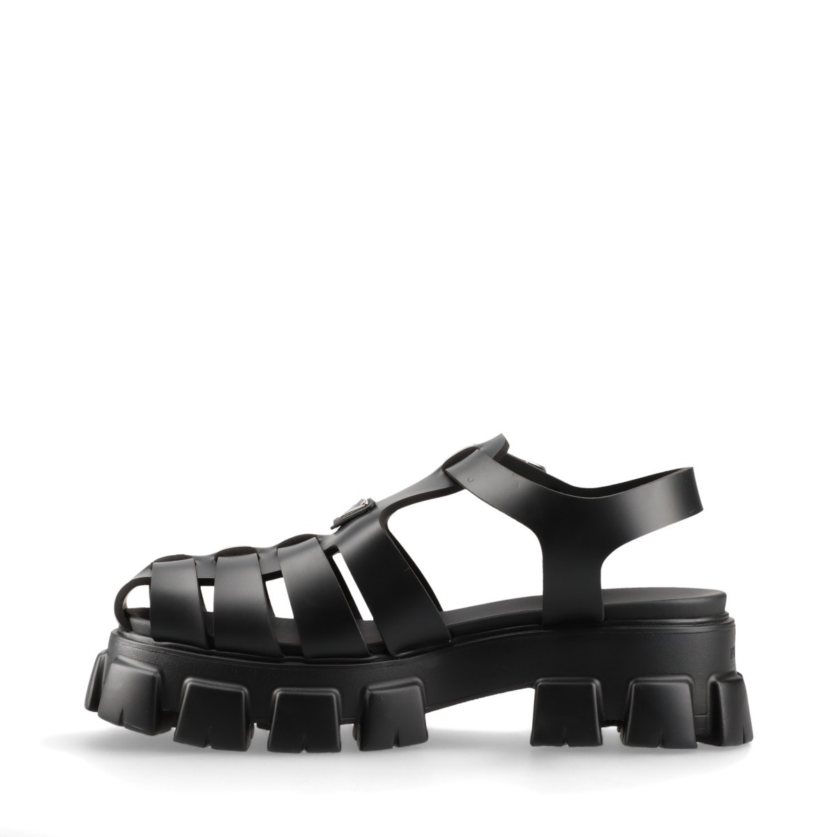 サンダル・ミュール PRADA  Sandals Monolith in Raphia Prada Monolith Raffia Sandals | Neutrals | FARFETCH