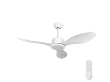 TOZING 48 in. Smart Indoor Modern Windmill White Flush Mount Ceiling Fan+Remote