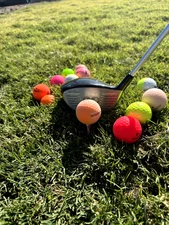 Variety of colors and brands 4A grade used golf balls - 2 Dozen