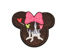 1 pc 2 �" Minnie Mouse Disneyland patch Castle Iron On Sew Od Patches