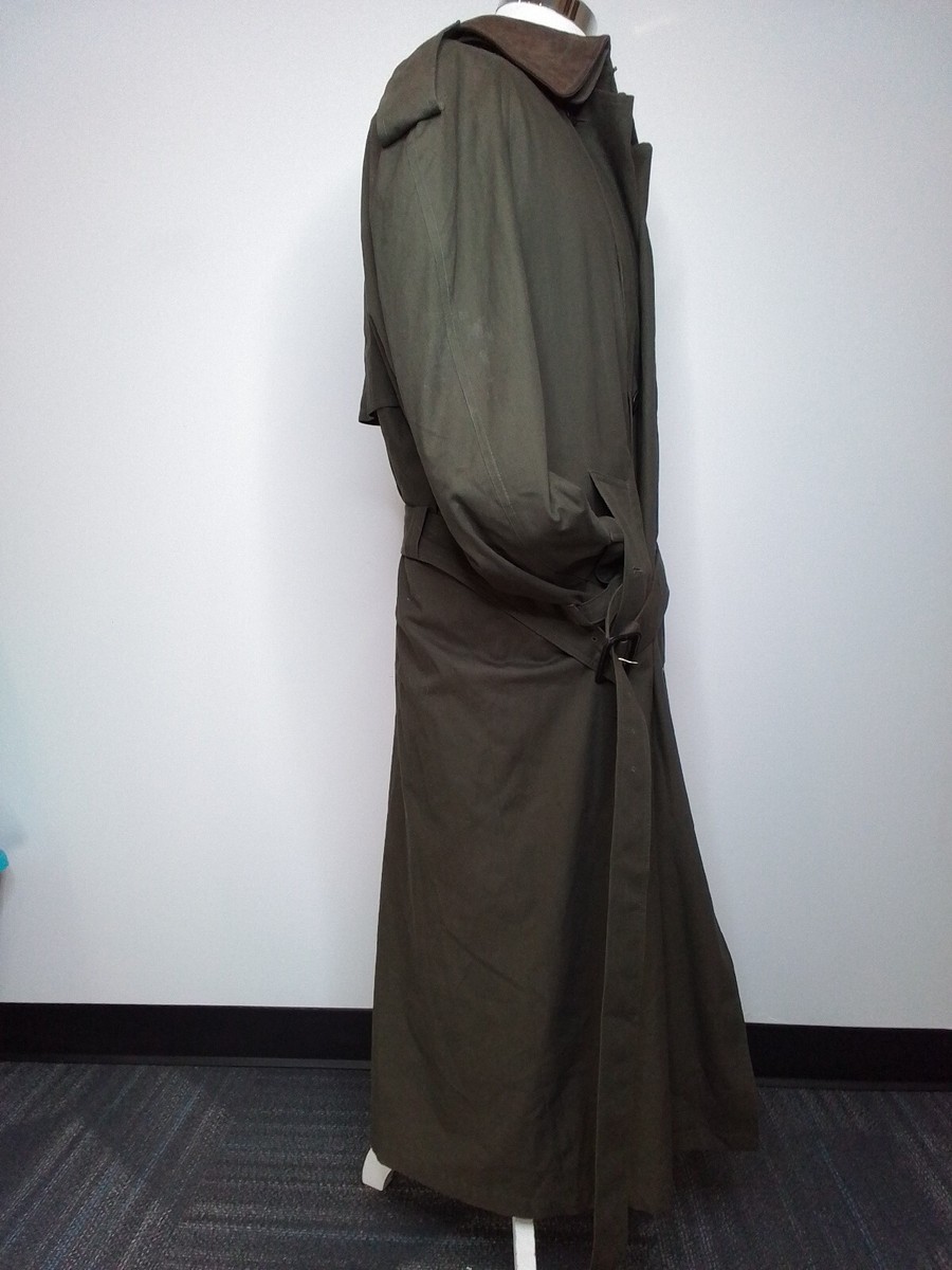 Christian Dior Monsieur Trench Coat Olive Green Size 46R #W1753 | eBay