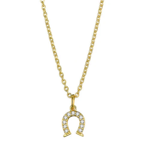 Gold Strassstein Modeschmuck-Anhänger