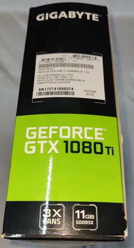 GIGABYTE NVIDIA GeForce GTX 1080 Ti 11GB GDDR5X Graphics Card - 第 4/7 張圖片