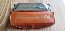 Vintage Hohner Harmonica Special 20 Marine Band, Key of C In Case