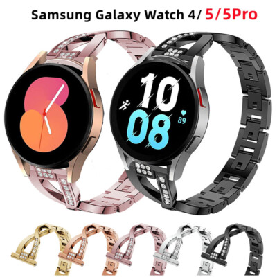 Bling Metall Uhrenarmband für Samsung Galaxy Watch 5 4 44/40mm 4 Classic 42/46mm