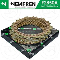 Newfren Kit 7 Kupplungsscheiben Mit Belag Originaltyp FüR Yamaha T-Max 500 2001
