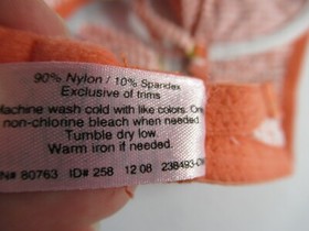 Victoria's Secret Sexy Little Things Seersucker Swim Bikini Top 34B Underwire