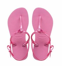 NWOB KIDS HAVAIANAS FREEDOM SLIM SANDAL 25 US 13Child /1Youth Rose flip flop