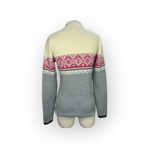 Dale of Norway St Moritz Grey Norwegian Pullover Merino Wool Sweater Small $359 - Picture 6 of 7