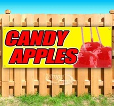 Candy Apples Advertising Vinyl Banner Flag Sign Many Sizes Available USA