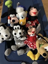 Disney Beanbag Plush Mickey Minnie Mouse Friends Lot Of 7
