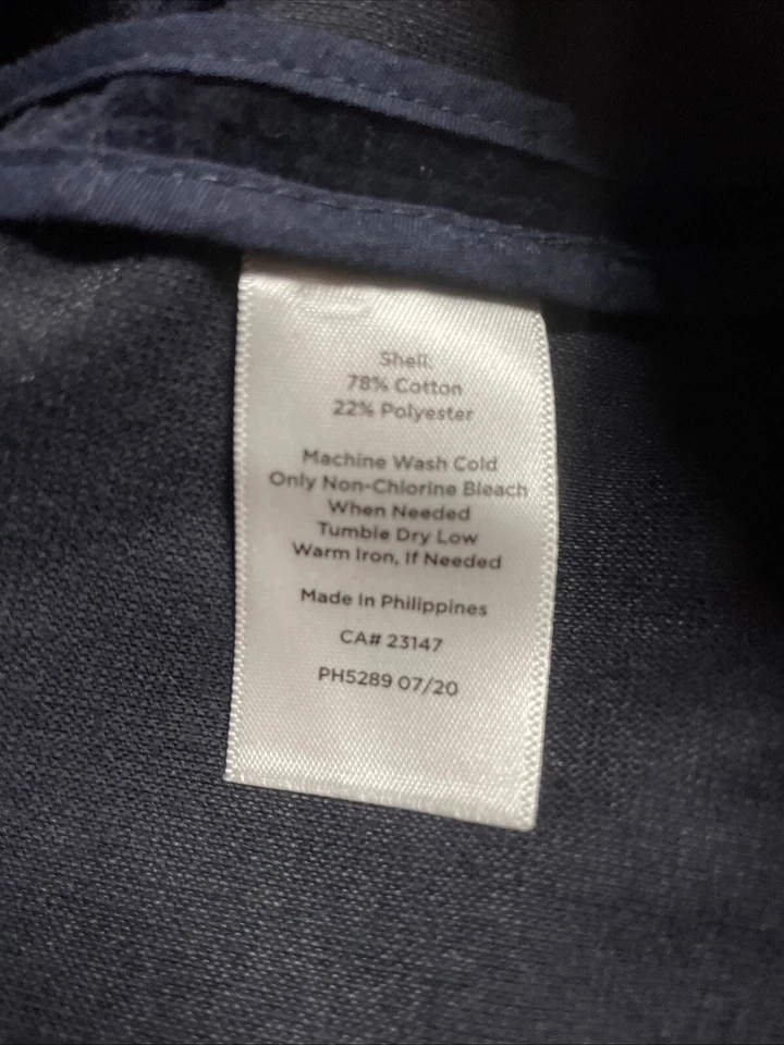 Chaqueta Talbots Mujer Talla 2 Terciopelo Blazer Azul Marino Militar Academia Mediana Foto 4 de 4