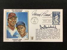 Johnny Bench Signed Gateway Cachet Z Silk Envelope FDC Hubbell Auto 1983 ASG TPG