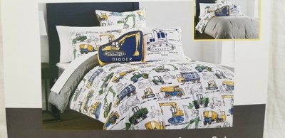 boy zone construction bedding full